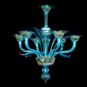 chandelier_lightblue_ervin_original_ Murano_glass_omg