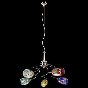 枝形吊燈 Harmony - 5 盞燈 - 原始穆拉諾玻璃