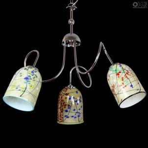 Kandinsky - Lámpara colgante 3 luces - Cristal de Murano original OMG