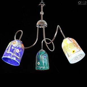 Spicy - Lámpara colgante 3 luces - Cristal de Murano original OMG