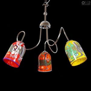 سبايسي - لمبة 3 مصابيح معلقة - زجاج مورانو أصلي OMG