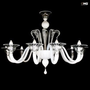威尼斯式枝形吊燈 Montecarlo Bianco - Pastorale - Original Murano Glass