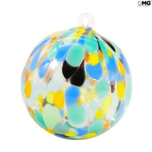 كرة الكريسماس - أرليكوين - زجاج مورانو الأصلي OMG