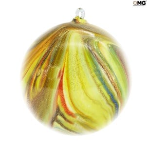Bolas de Natal verdes - Fantasia torcida - Natal de vidro de Murano
