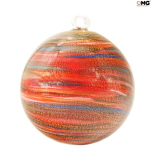 bola_de_navidad_decoración_rojo_oro_stip_original_murano_glass_omg