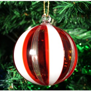 décoration_boule_de_noel_rouge_torsadé_original_verre_de_murano_omg
