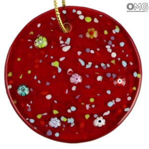 Bola de Navidad - con Millefiori - Navidad de cristal de Murano