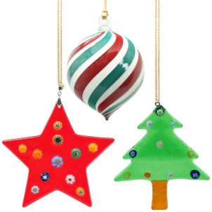 christmas_set_star_tree_ball_original_murano_glass