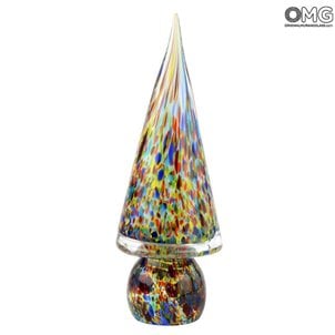 Árbol de Navidad - Cristal multicolor - Cristal de Murano original OMG