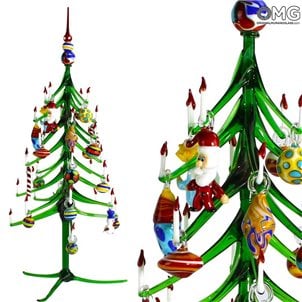 Sapin de Noël en verre de Noël - Verre de Murano original OMG