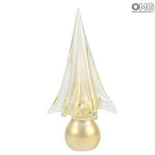 Weihnachtsbaum - Fichte mit Blattgold - Original Murano Glass OMG