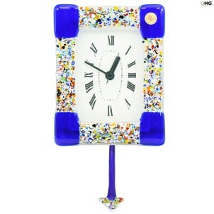 Clock_blue_murrine_original_murano_glass_omg