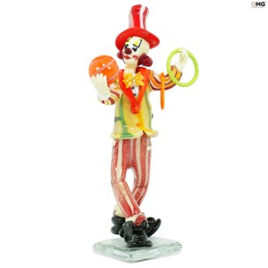 Clown figurine - Dusty - Original Murano Glass OMG