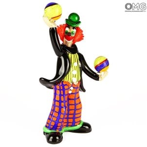 Clowns Collection Ornamental Original Murano Glass Omg