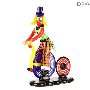 clown_on_bikemurano_glass_figurine_omg