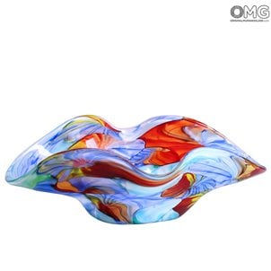Farbton - Herzstück Schüssel Sombrero - Original Murano Glas