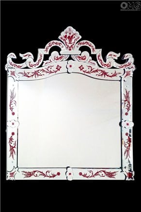 Corniola Red Gravado - Espelho Veneziano