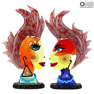 couple_of_heads_murano_glass_sculpture_1