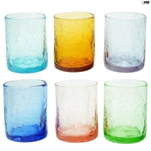 Trinkglas-Tumbler-Set - Crackle-Effekt Trinkglas-Tumbler-Set - Crackle-Effekt