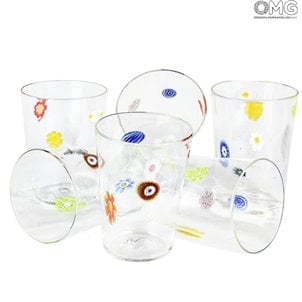 Crystal_glass_with_millefiori_glasses_set_1