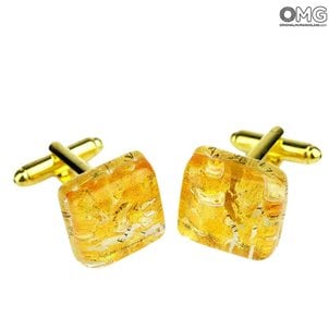 أزرار أكمام - Oro - زجاج مورانو الأصلي OMG