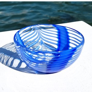 Bowl - Blue Floyd - Original Murano Glass OMG