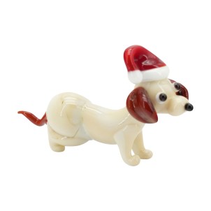 Christmas - Dachshund Dog - Original Murano glass OMG