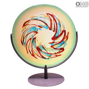 Disco decorativo - Filante Fantasy - Vetro di Murano Originale OMG