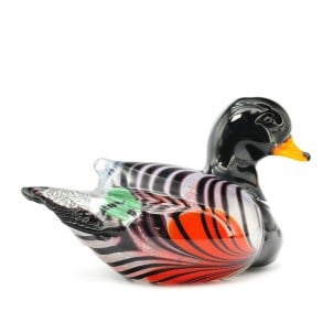 duck_glass_red_sculpture_original_murano_glass