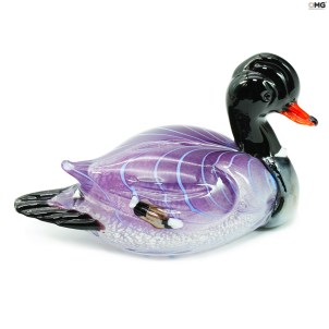 Ente - Violett - Original Muranoglas OMG Ente - Violett - Original Muranoglas OMG