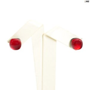 boucles d'oreilles_red_buttons_original_murano_glass_omg