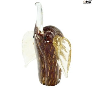 الفيل - أنيق - زجاج مورانو الأصلي OMG