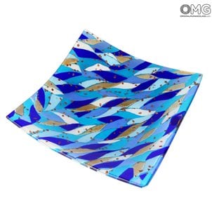 平板細膩-淺藍色-原裝Murano玻璃OMG