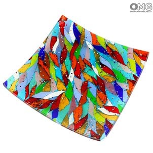 Plate Nuance - Multicolor - Original Murano Glass OMG