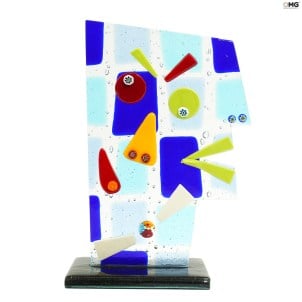 face_blu_picasso_art_abstract_original_murano_glass_omg