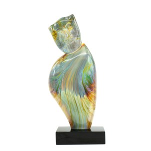 face_modigliani_calcedonia_escultura_original_murano_glass_omg