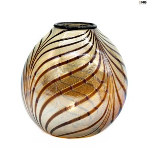 fenicio_brown_silver_bowl_original_murano_glass_omg