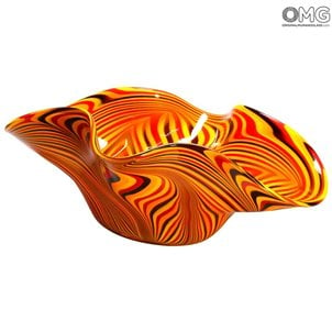 Sombrero Tigre - Centro de mesa soplado - Cristal de Murano original
