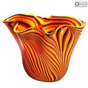 Tigre King Vase - Geblasene Vase - Original Murano Glas