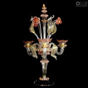 Flambeau Ca Manzoni - Venetian - Murano Glass - 3 luzes