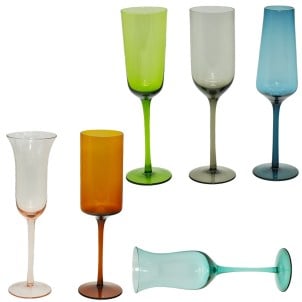 Баухаус - Набор из 6 цветных предметов - Original Murano Glass OMG