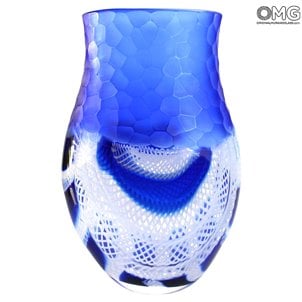 Gefrorene Vase - Original Muranoglas OMG - Studio Etnico