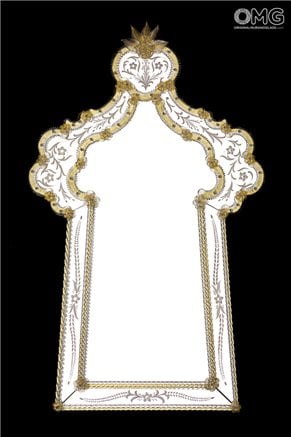 Gaio - Espejo veneciano de pared - Cristal de Murano
