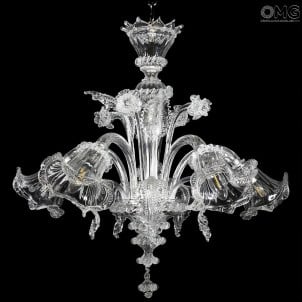 Venetian Chandelier Gemma Crystal - Classique - Murano Glass