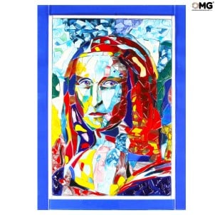 Gioconda -  esclusivo quadro tributo a Leonardo da Vinci  - Fatto a Mano 