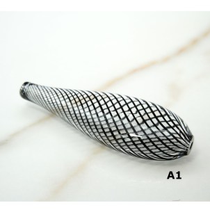 Filigree Murano glass Beads - Black