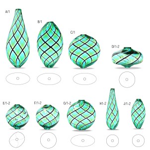 glass_beads_twisted_black_green_lightblue_original_murano_glass