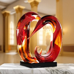 Glass Sculpture Clinton - Original Murano Glass