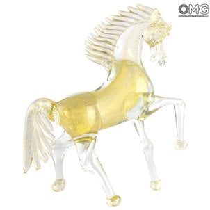 Rennpferd - Gold - Original Murano Glass OMG