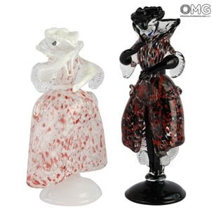 Figuras Goldonian - Rosa - Figuras venecianas
